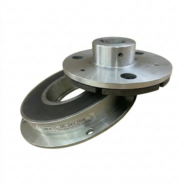 24V electromagnetic brake nameplate and rotor assembly for voltage and torque screening